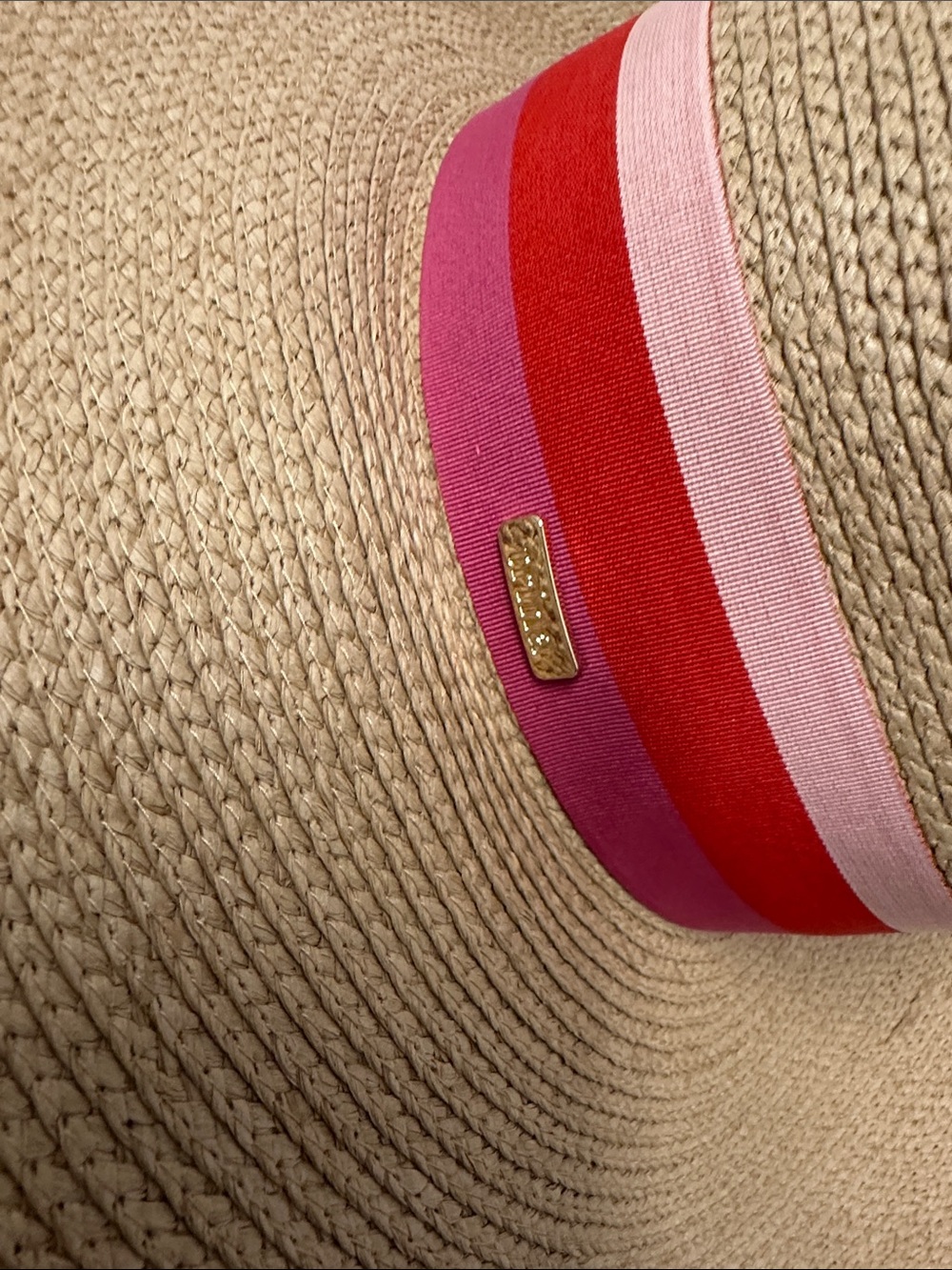 Trina Turk Wide Floppy Brim Straw Sun Hat in Natural Tan - Picture 10 of 15